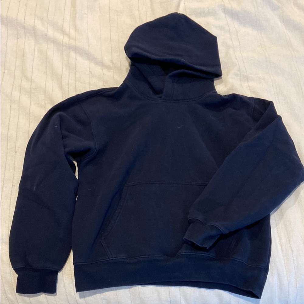 Aritzia Sweatfleece Cozy Fleece Navy Hoodie